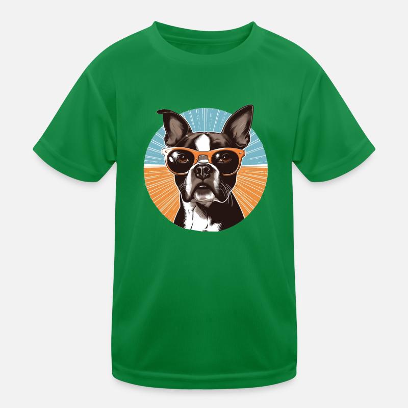 Boston Terrier Kinder Funktions-T-Shirt