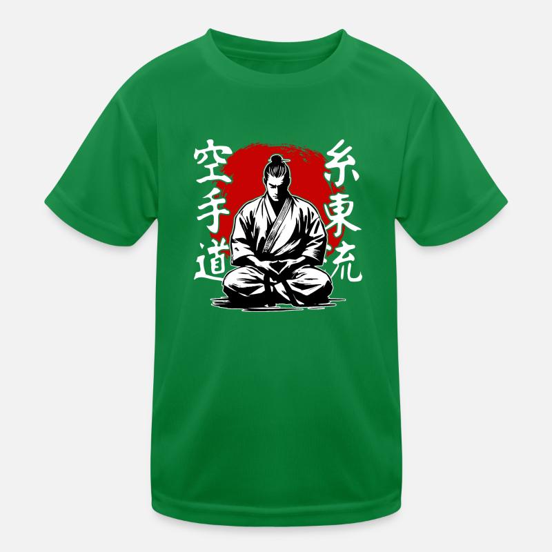 Samurai Shito Ryu Kampfkunststil Karate Kinder Funktions-T-Shirt