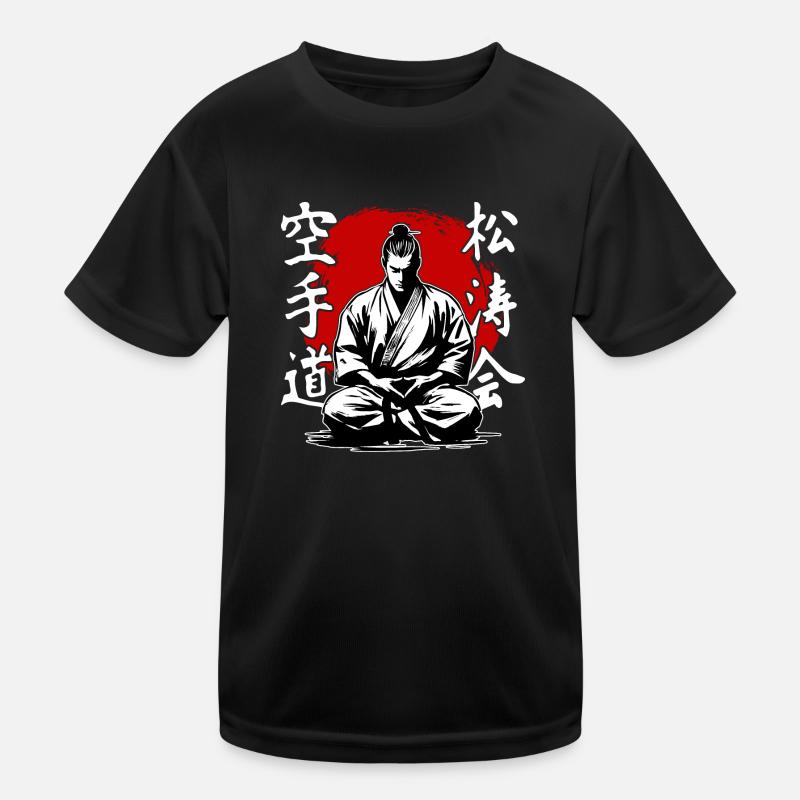 Samurai Shitokai Karate Kimono Kampfkunst Kinder Funktions-T-Shirt