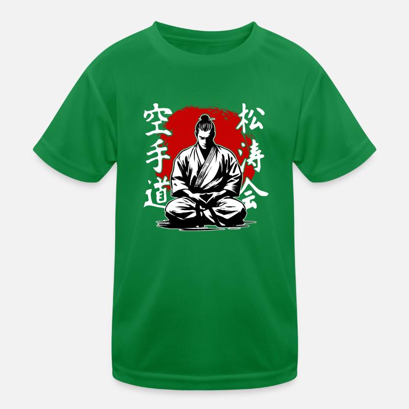Samurai Shitokai Karate Kimono Kampfkunst Kinder Funktions-T-Shirt