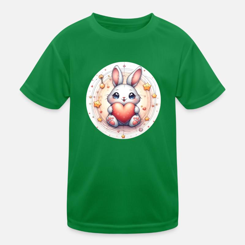 Lapin avec cœur T-shirt sport Enfant