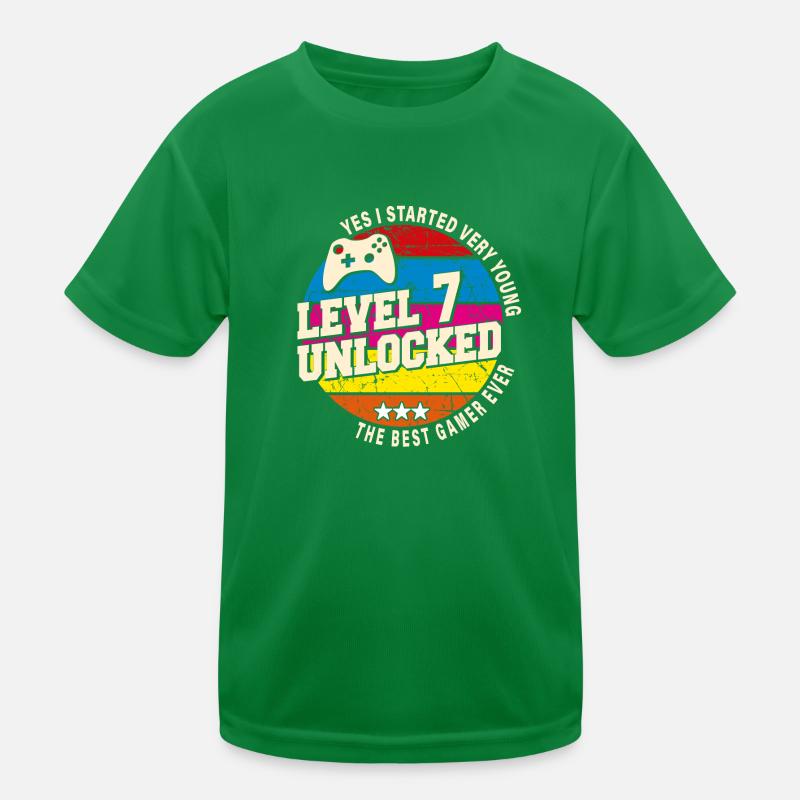 Original 2017 Vintage Level 7 Unlock Kids Functional T-Shirt