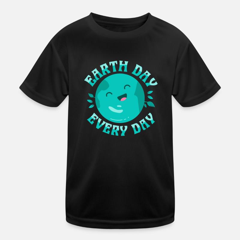 Earth Day Every Day Planet Environmental Kinder Funktions-T-Shirt