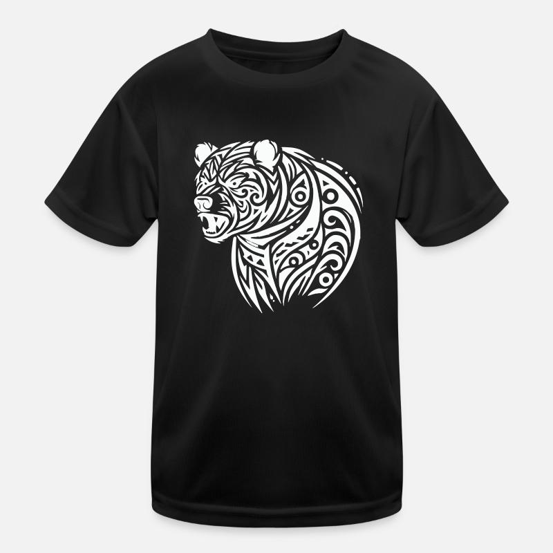 Bear Grizzly Kids Functional T-Shirt