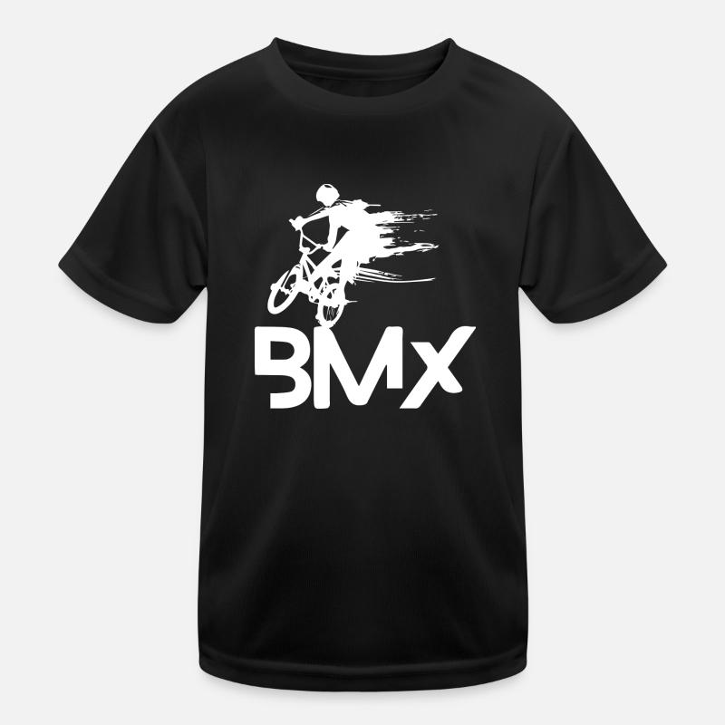 BMX Geschenk Teenager oder Junge - Kinder Funktions-T-Shirt - Schwarz