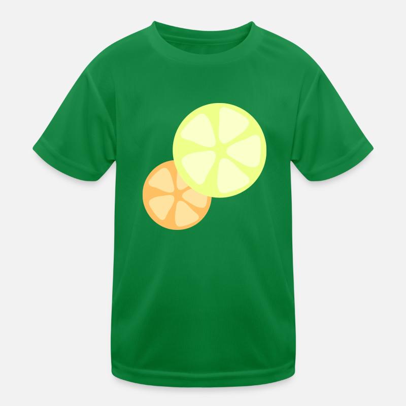 Citron Orange T-shirt sport Enfant