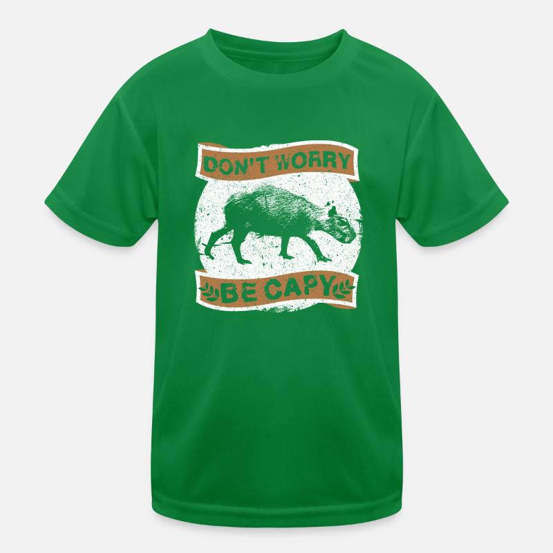 Capybara capybara rodent Kids Functional T-Shirt