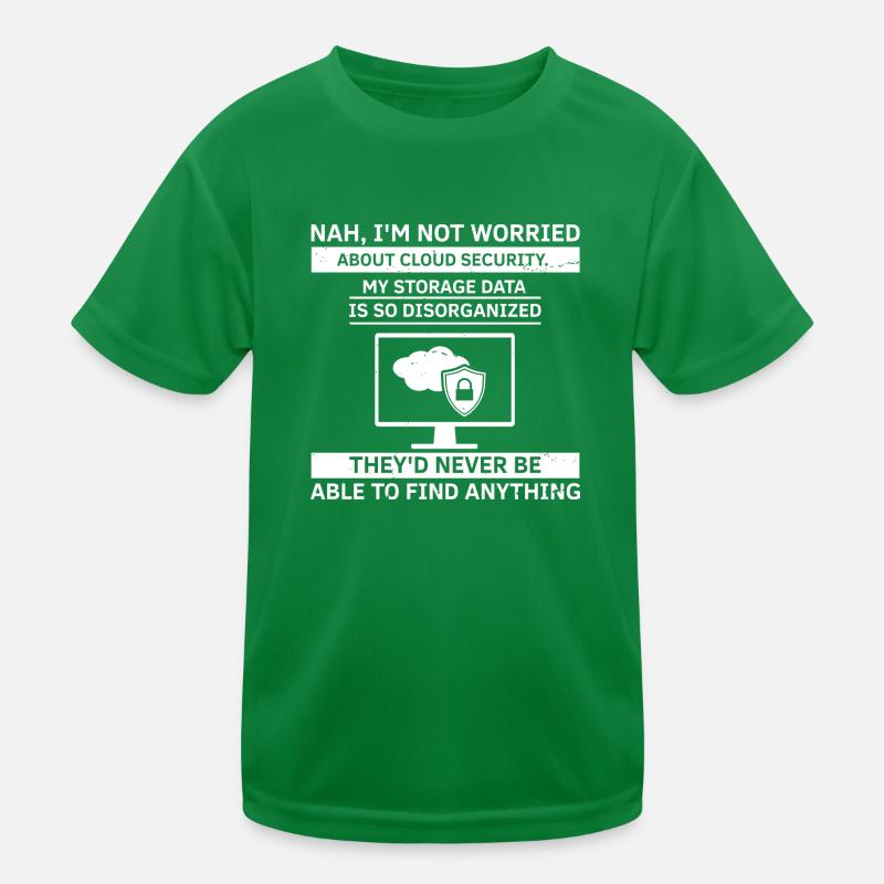 Cyber Security Design for IT Security and Hackers Kids Functional T-Shirt