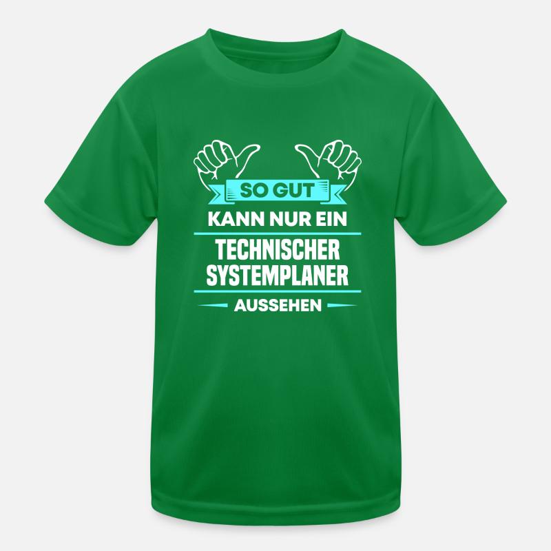 Technischer Systemplaner Design für stolze Profis Kinder Funktions-T-Shirt