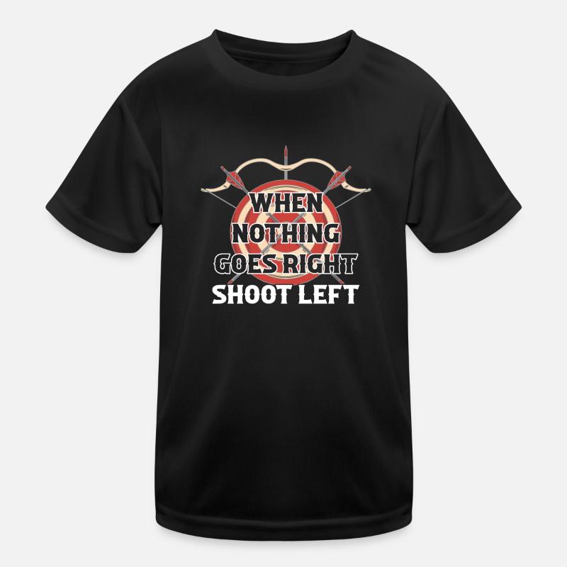 Linkshand Bogenschütze - Bogenschießen Kinder Funktions-T-Shirt