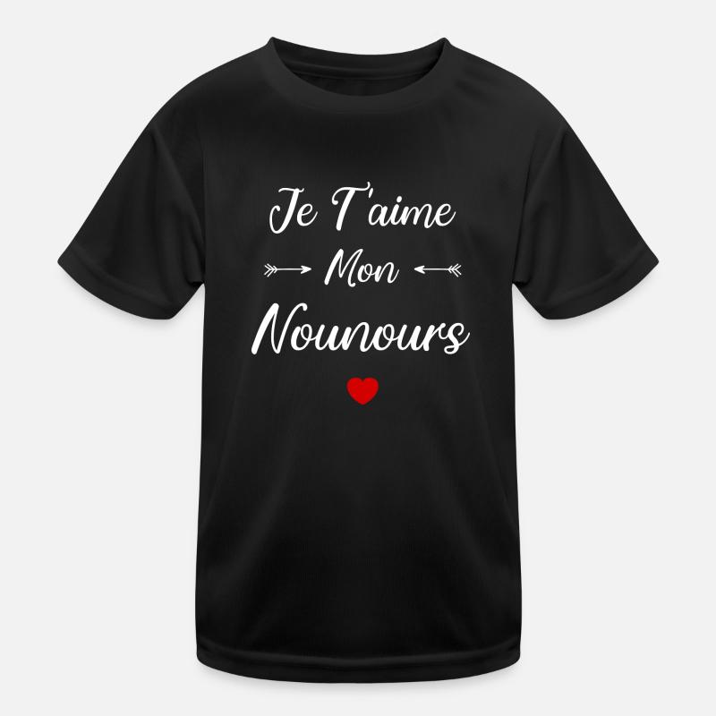 je t'aime mon Nounours T-shirt sport Enfant