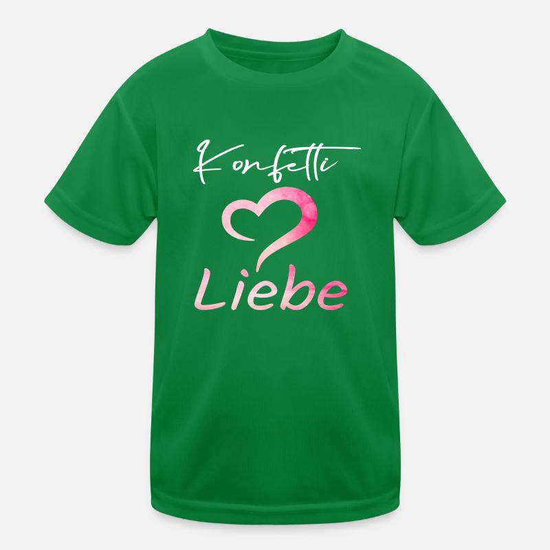 Konfetti im liebe Kinder Funktions-T-Shirt