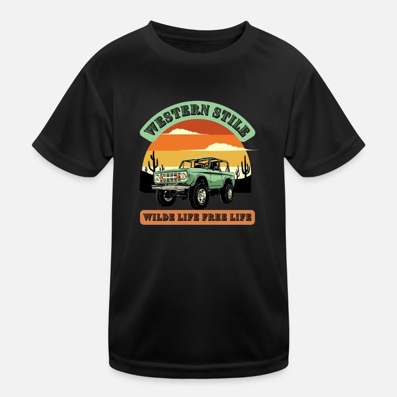 Auto wilde Atmosphere Kinder Funktions-T-Shirt