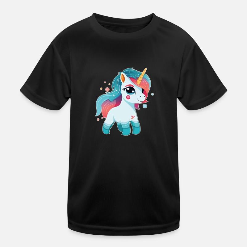 Mignonne petite licorne T-shirt sport Enfant