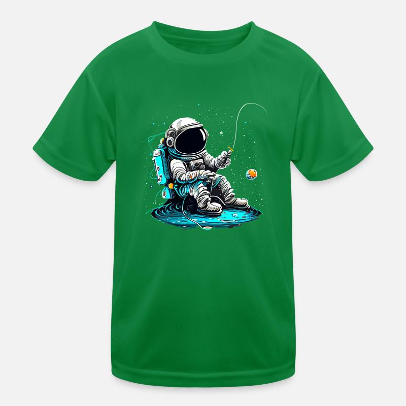 Astronaute à la pêche T-shirt sport Enfant