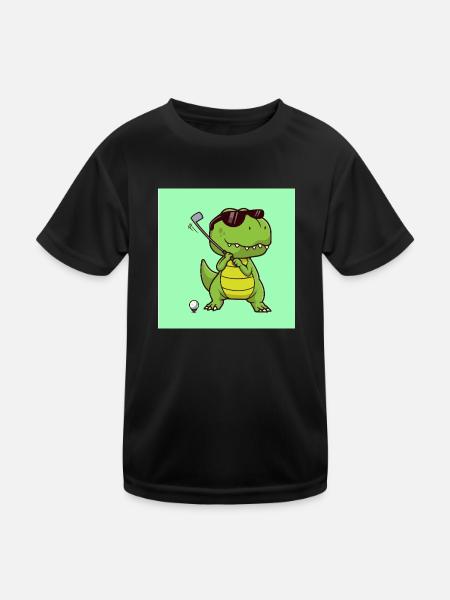 dinosaur - Kids Functional T-Shirt - black
