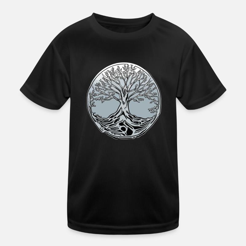 Baum aus Silber Kinder Funktions-T-Shirt