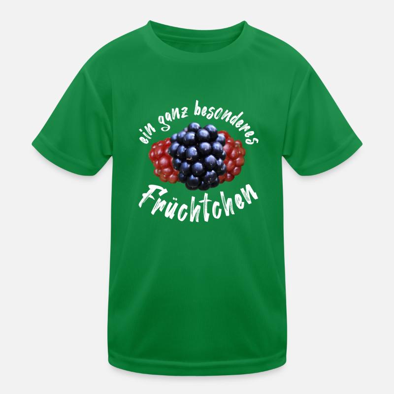 Brombeere Brombeeren Beeren Früchte Kinder Funktions-T-Shirt