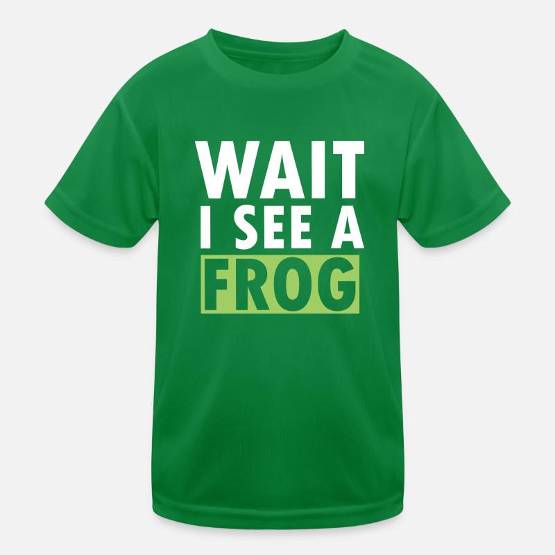 Herpetologist Amphibian Toad Funny Wait I See A Fr Kids Functional T-Shirt
