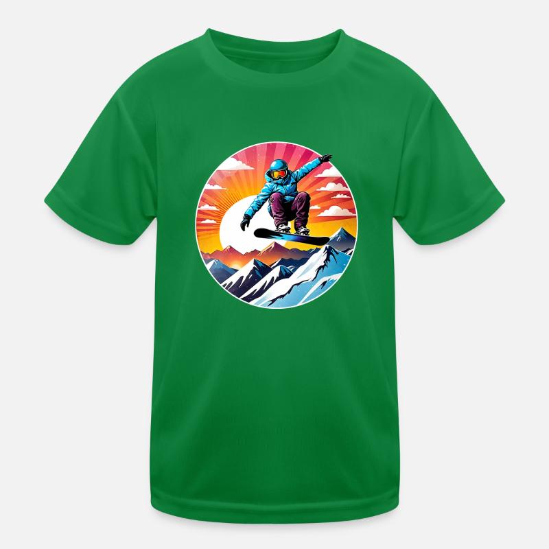snowboard neige et ski T-shirt sport Enfant
