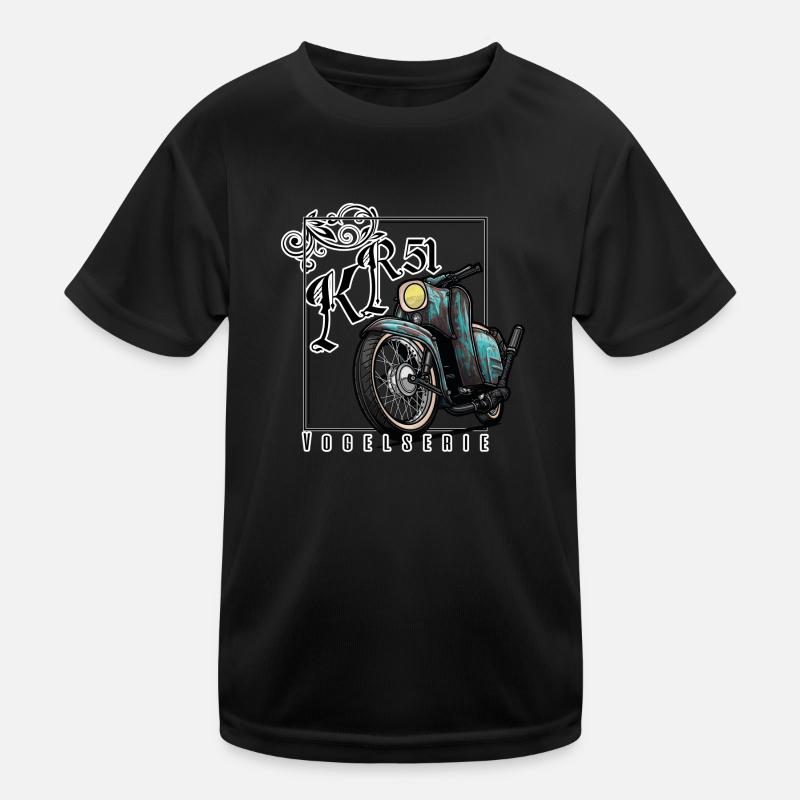 Schwalbe Tuning (turquoise / rust) // Illustration Kids Functional T-Shirt