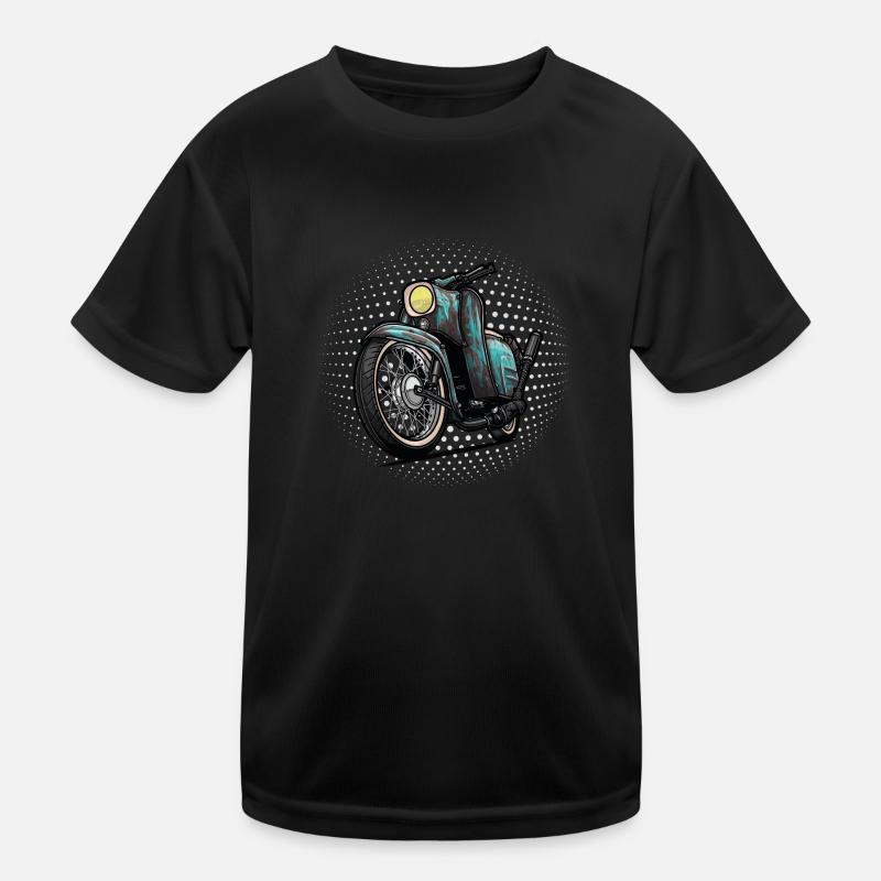 Schwalbe Tuning (turquoise / rust) // Illustration Kids Functional T-Shirt