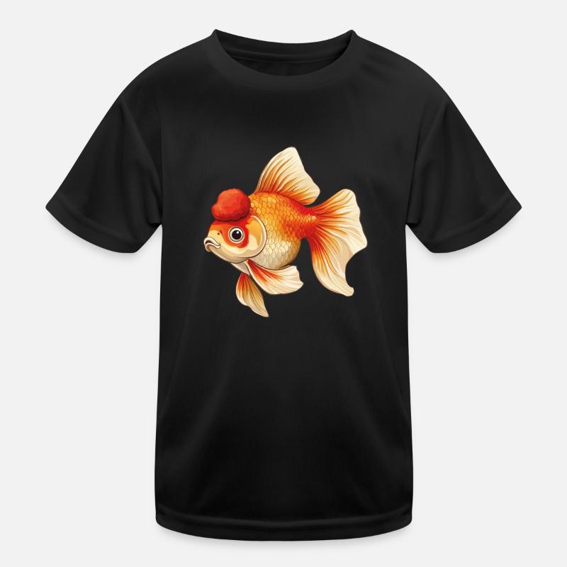 Veiltail Oranda Goldfish Kids Functional T-Shirt
