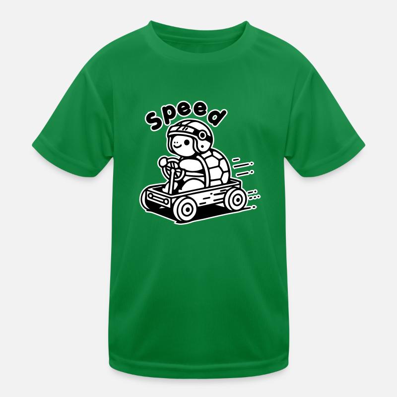 Turtle Racing une caisse à savon - Design « Speed » T-shirt sport Enfant