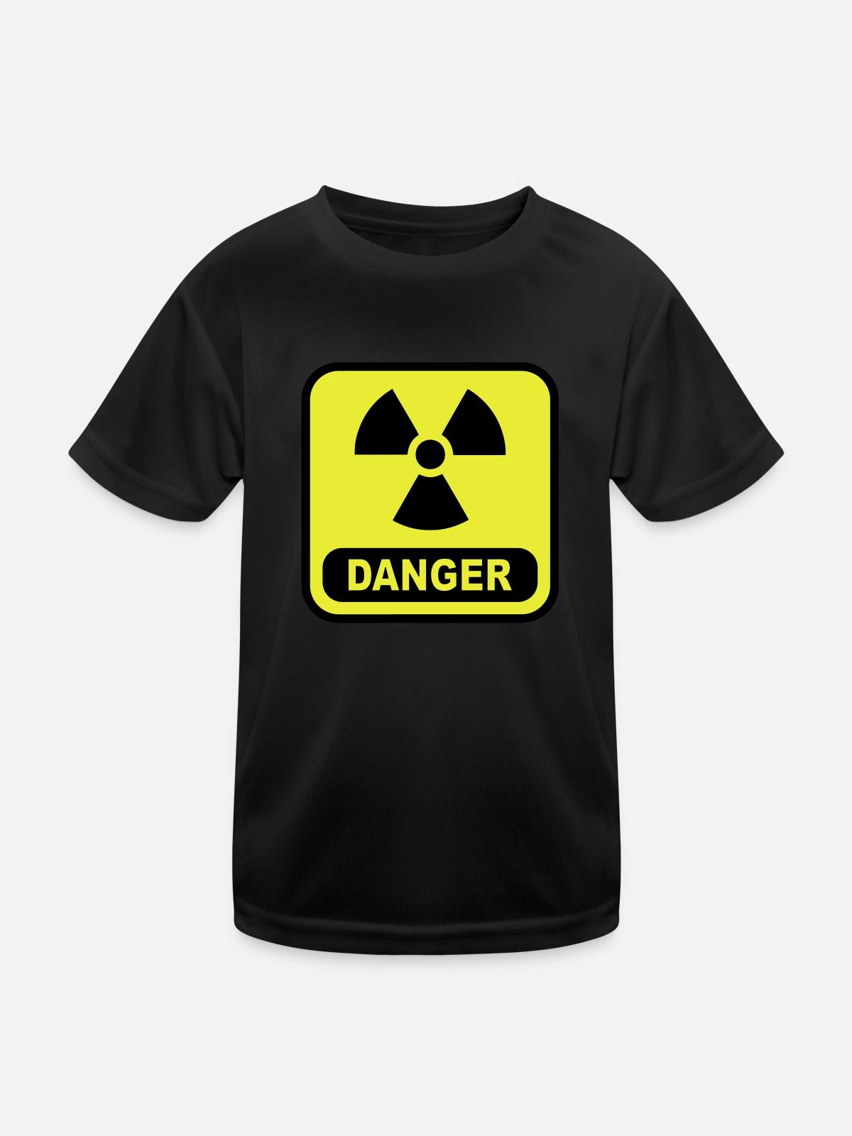 Danger atom - Kids Functional T-Shirt - black - Front