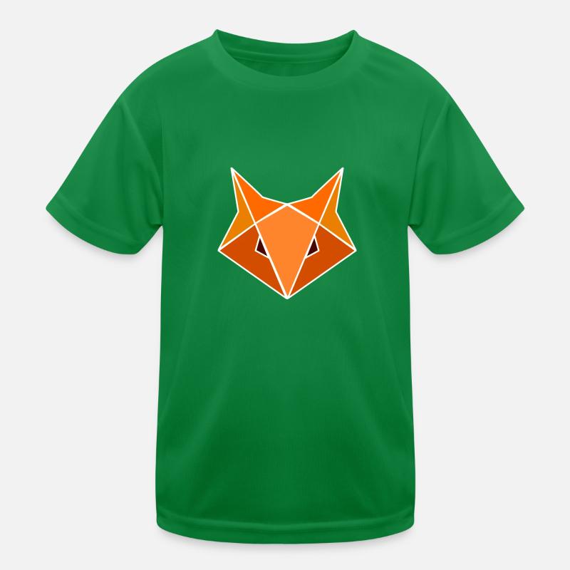 Geometric Fox Kids Functional T-Shirt