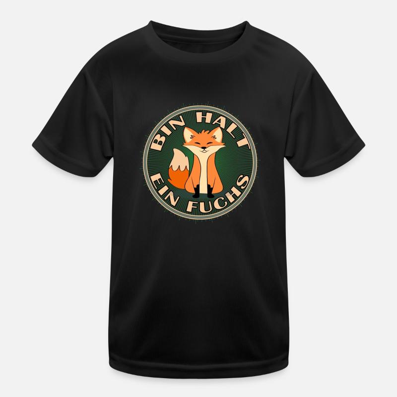 fuchs bin halt ein fuchs clever und buschig Kinder Funktions-T-Shirt