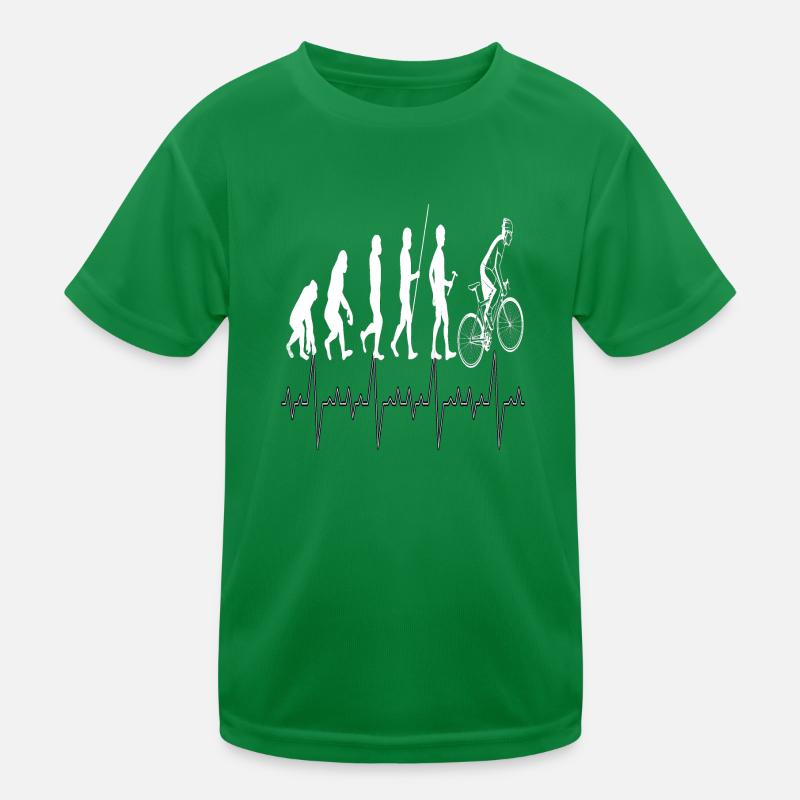 Evolution Radfahrer , cooles Fahrrad Design Kinder Funktions-T-Shirt
