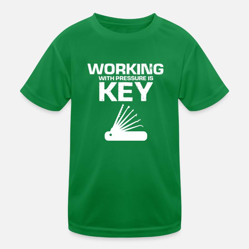 Burglar Locksmith Locking Technician Design Kids Functional T-Shirt