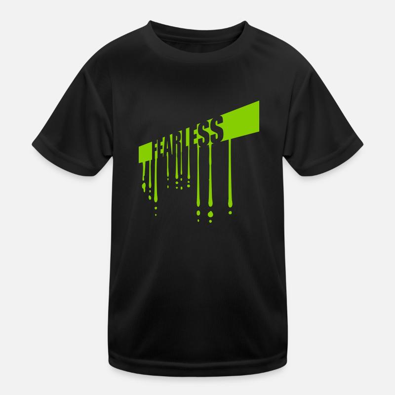 fearless Text Zitat Design Kinder Funktions-T-Shirt