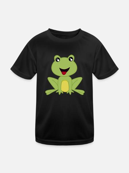 Mignone Reinette - Kinder Funktions-T-Shirt - Schwarz - Vorne