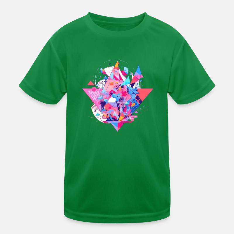 Abstract geometry Kids Functional T-Shirt