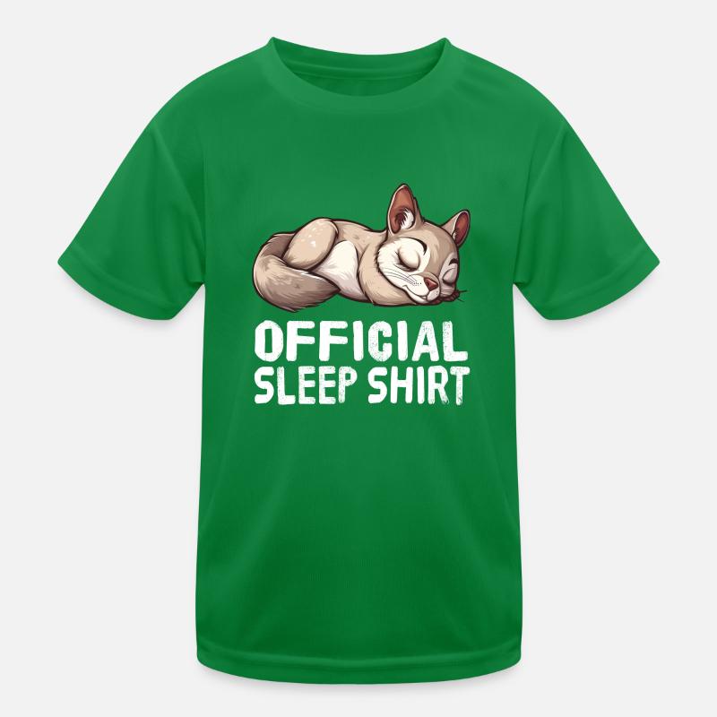 Offizielles Schlafshirt Fliegendes fliegendes Eich Kinder Funktions-T-Shirt
