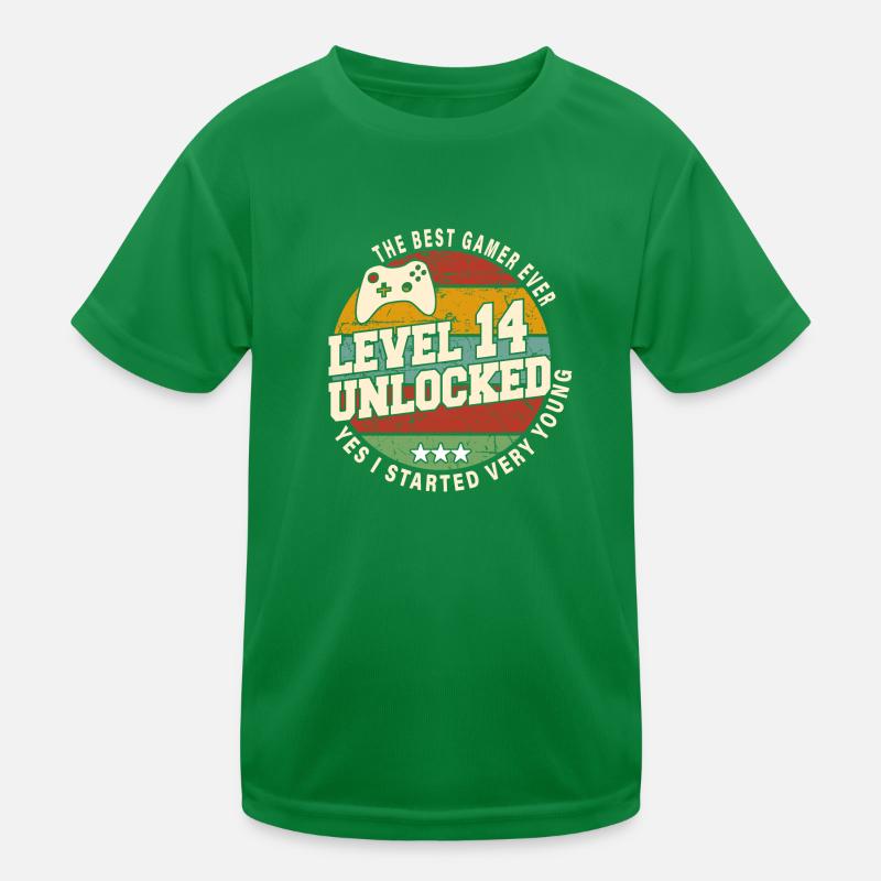 Original 2010 14. Jubiläum Retro Geschenk Kinder Funktions-T-Shirt