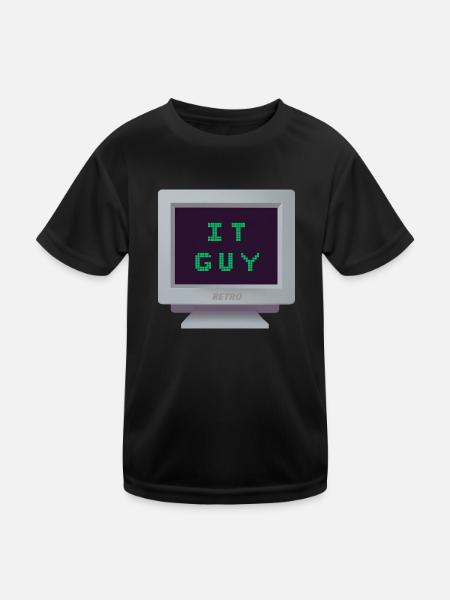 CRT - Informatik - Kinder Funktions-T-Shirt - Schwarz - Vorne