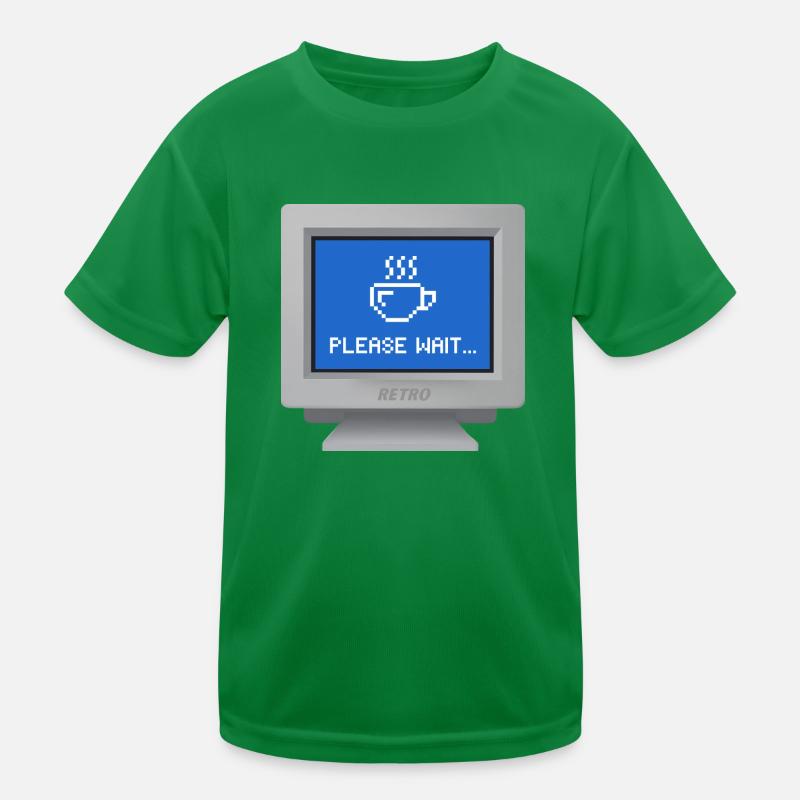 CRT design - "please wait" wallpaper Kids Functional T-Shirt