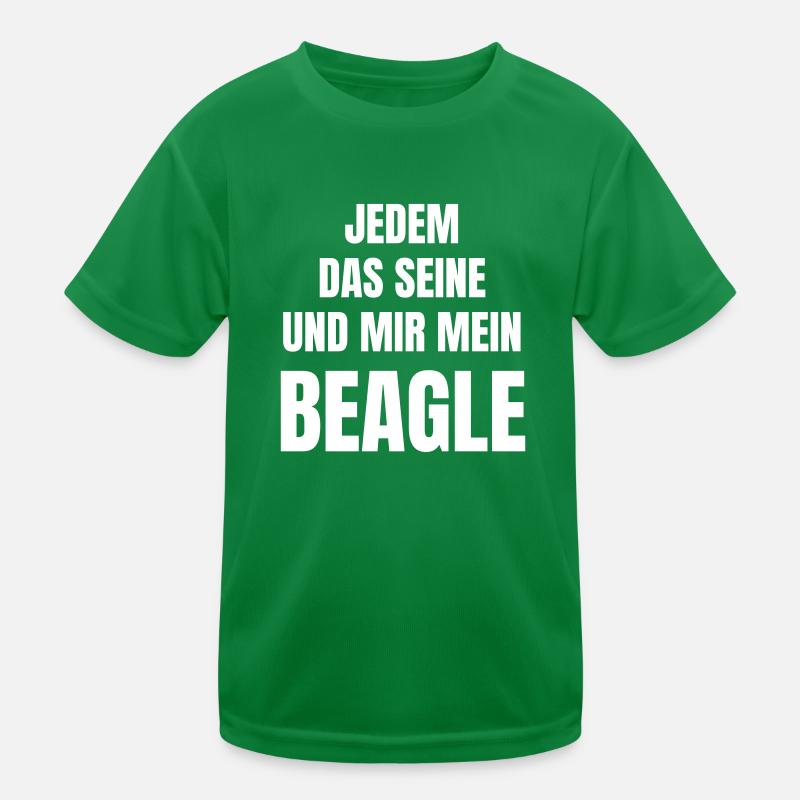 Hunderasse Beagle Kinder Funktions-T-Shirt