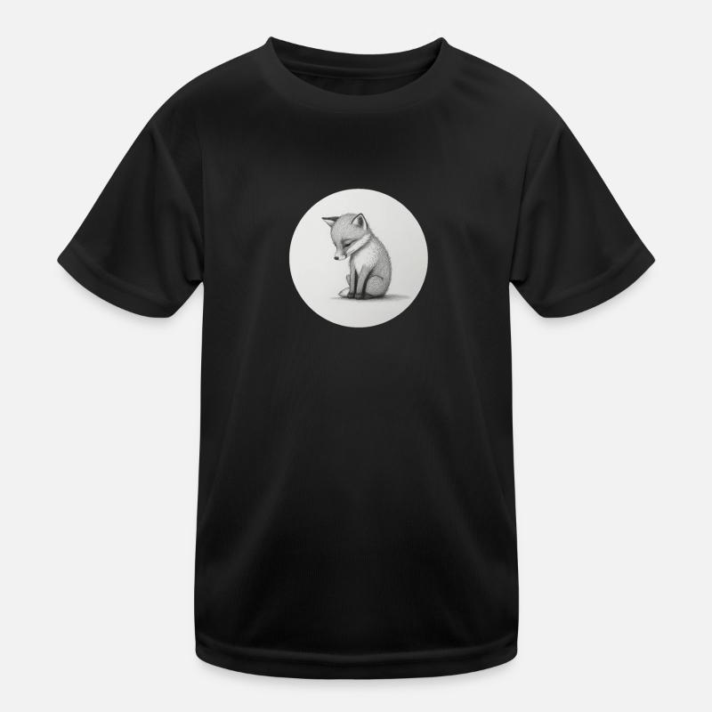 Fox - Kids Functional T-Shirt - black