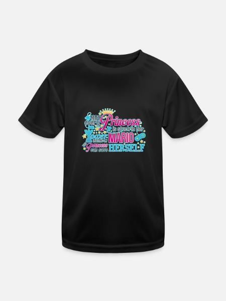 This Princess - Kids Functional T-Shirt - black - Front