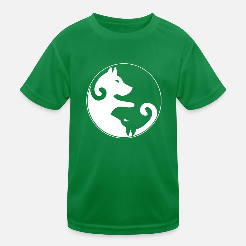 Yin & Yang dogs Kids Functional T-Shirt