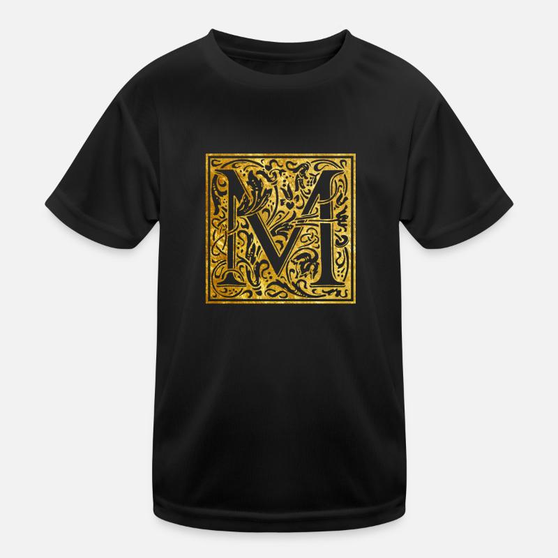 Initials-M Kids Functional T-Shirt