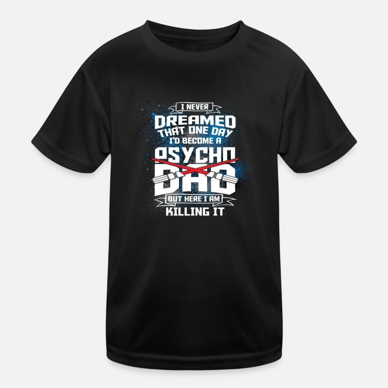PSYCHO DARTH DAD X2X Kinder Funktions-T-Shirt