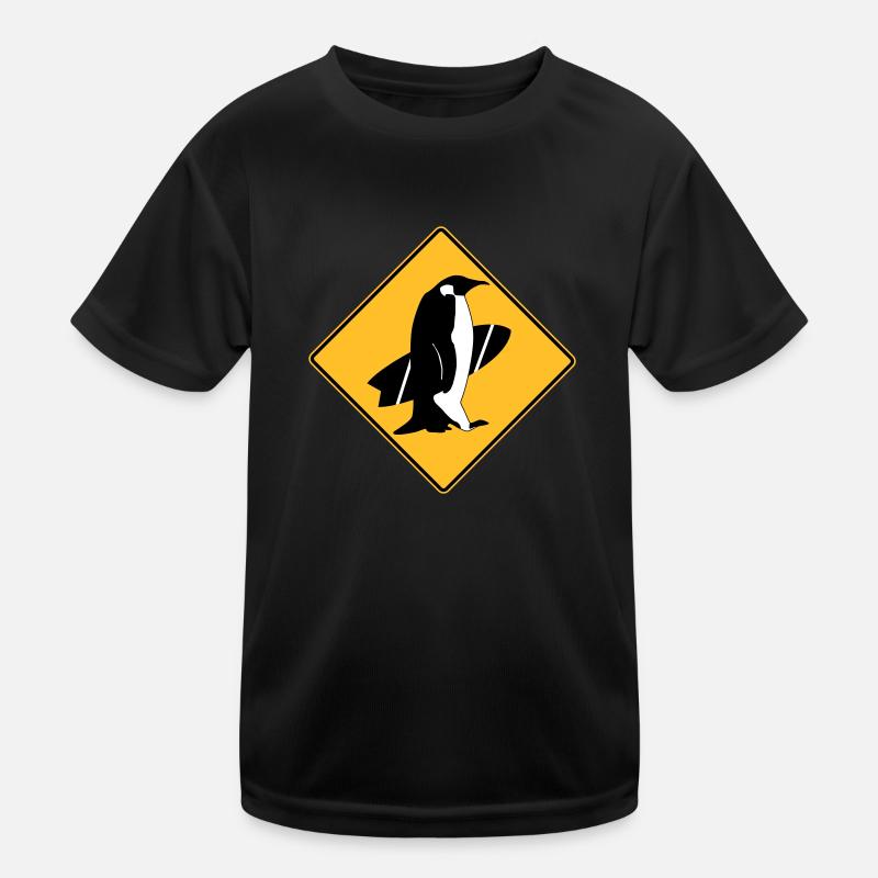 surfing_penguins Kids Functional T-Shirt