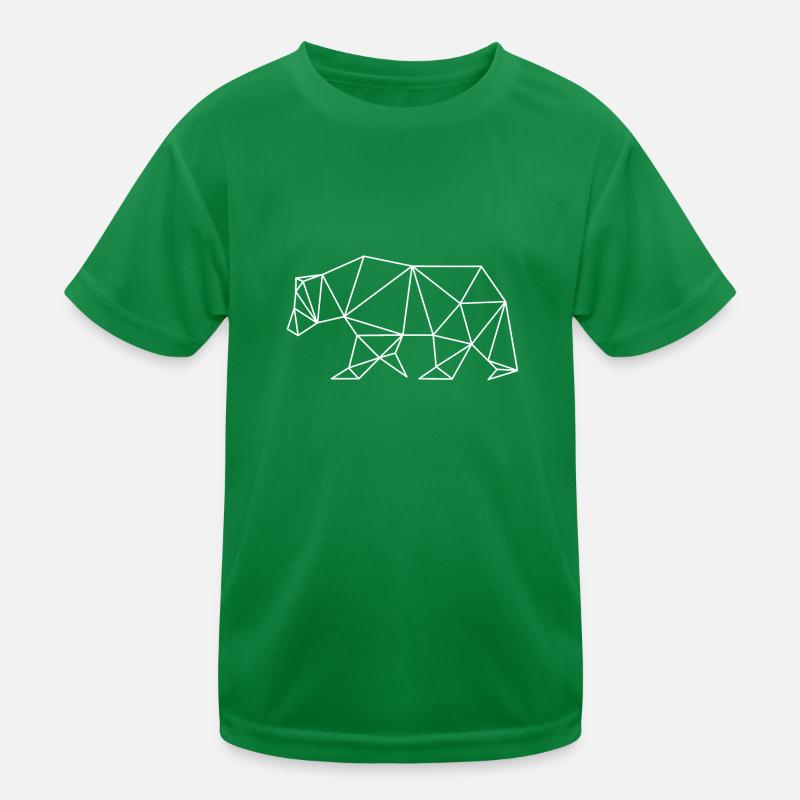 Bear geometry art Kids Functional T-Shirt