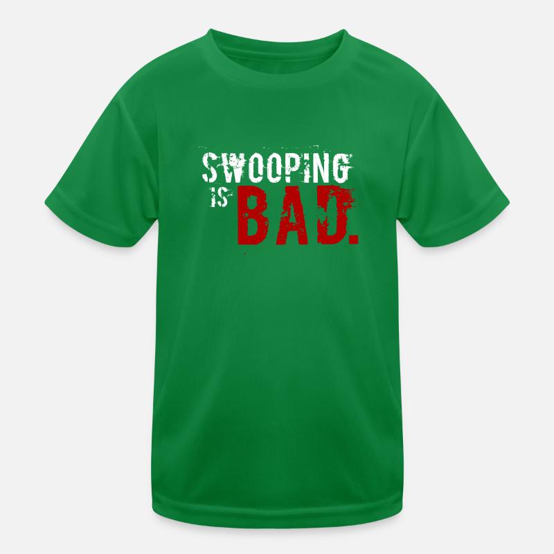 "Swooping est mauvais" Conception T-shirt sport Enfant