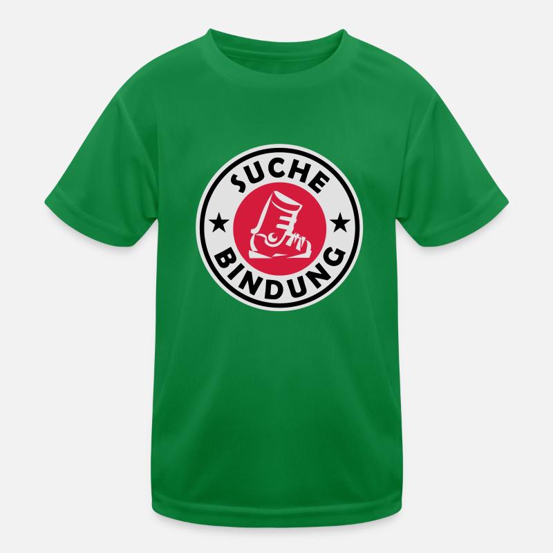 Suche Bindung 3 Color Design Kinder Funktions-T-Shirt